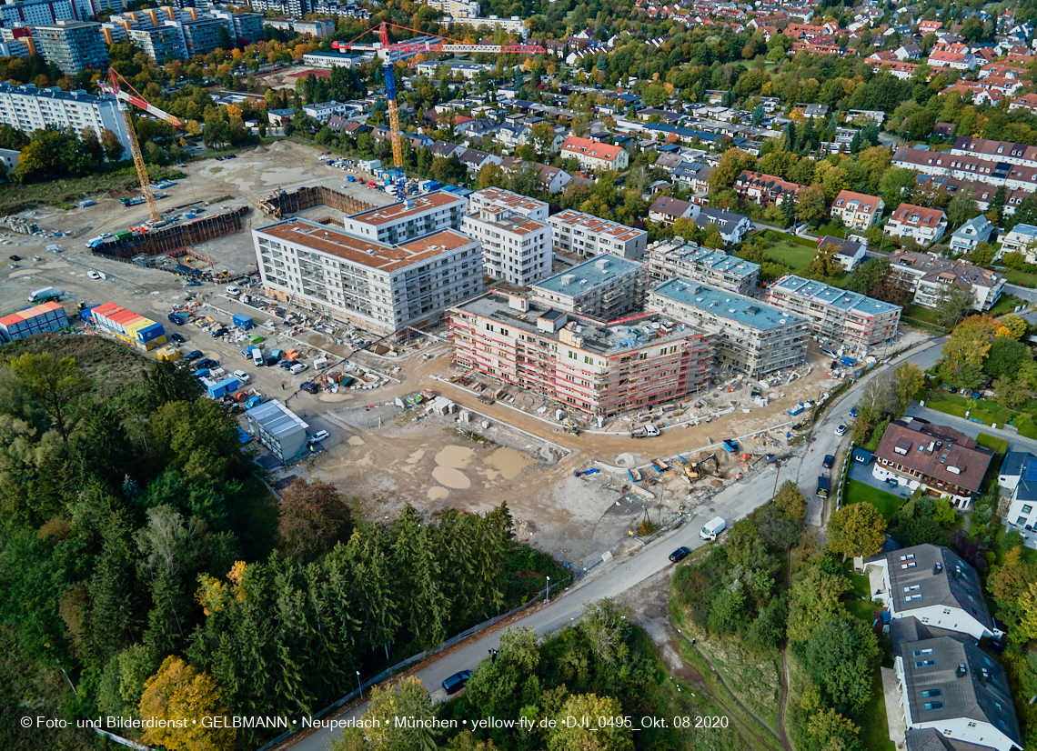 09.10.2020 - Baustelle Alexisqaurtier und Pandion Verde in Neuperlach